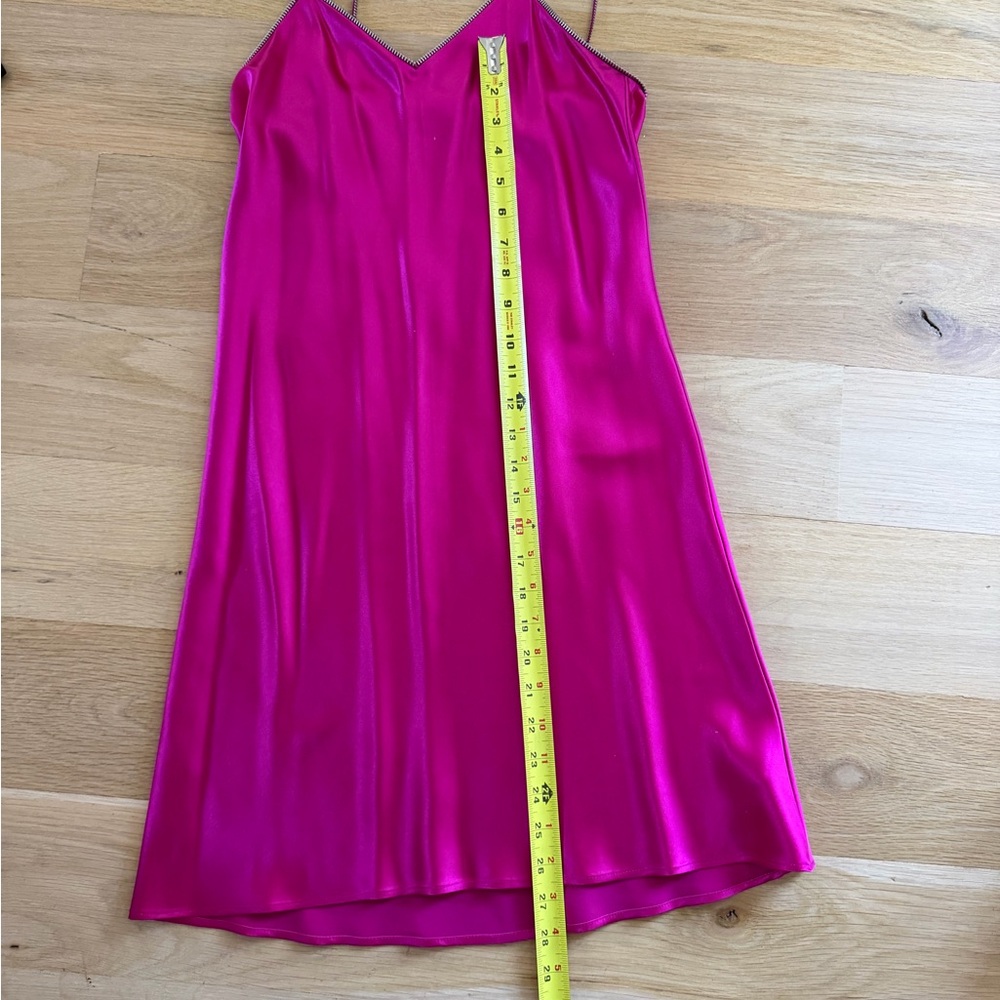 Helmut Lang Fuchsia Satin Dress